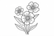 Floral Coloring Book for Adults Set, an Illustration by Creativeshirt (Thumbnail 8 of 9)