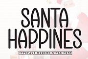 Santa Happines | Script Font, a Script Font by Scratchones (Thumbnail 1 of 8)