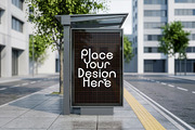 4 Vertical Bus Stop Screen Mockups, an Advertising Mockup by smishura (Thumbnail 5 of 11)