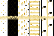 Graduation Digital Paper Pack, a Pattern Graphic by Douce Créativité (Thumbnail 6 of 6)