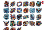Vibrant Elemental Animal Vector SVGs, an Animal Illustration by C-Kav (Thumbnail 10 of 10)