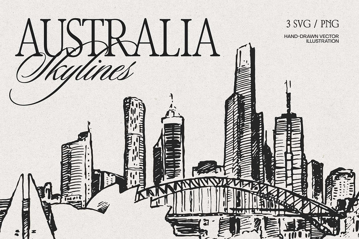 Australia Skylines, a Work Illustration by TheMountBirdStudio (Photo 1 of 8)