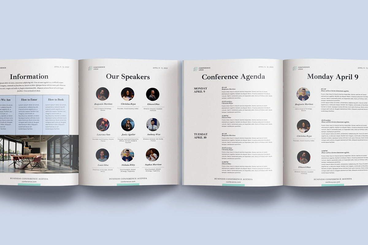 Conference Agenda Canva Template v3, a Magazine Template by 3.14&Co (Photo 4 of 8)