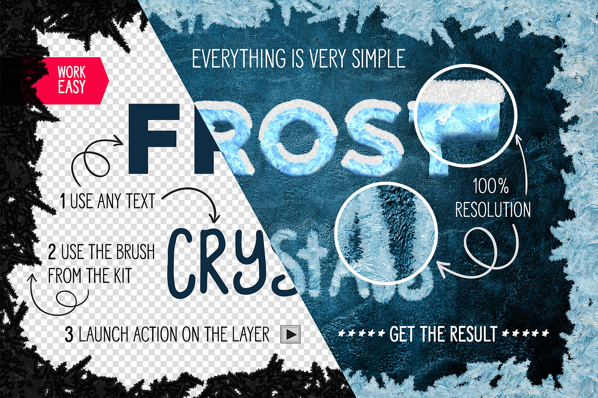 Frost Actions Styles Brushes For Ps, an Action Add-On by Sophico (Photo 2 of 12)