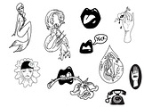 Wicked Girl Tattoo Elements/Patterns, an Illustration by Kroll_Creative (Thumbnail 2 of 6)
