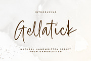 Gellatick Handwriting Script, a Script Font by Damarletter (Thumbnail 1 of 11)