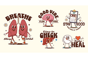 Medicine or healthcare groovy, a Healthcare Illustration by Buch&Bee