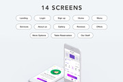 Cafe House Restaurant App UI Kit, an UI Kit Template by App Innovation (Thumbnail 5 of 8)