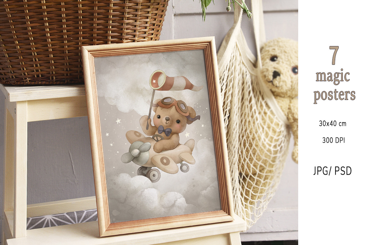 Animal ABC World map watercolor set, an Animal Illustration by TanyaSchuka (Photo 2 of 22)