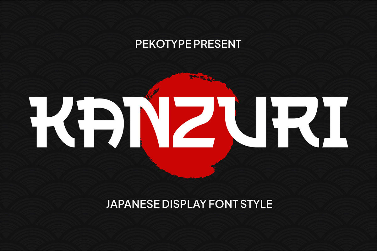 Kanzuri - Japanese Font, a Font by Pekotype (Photo 1 of 15)
