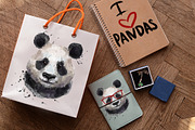watercolor cute panda, an Animal Illustration by art_mouse (Thumbnail 5 of 8)