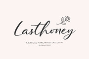 Lasthoney - A handwritten script, a Script Font by Beautypes (Thumbnail 1 of 7)