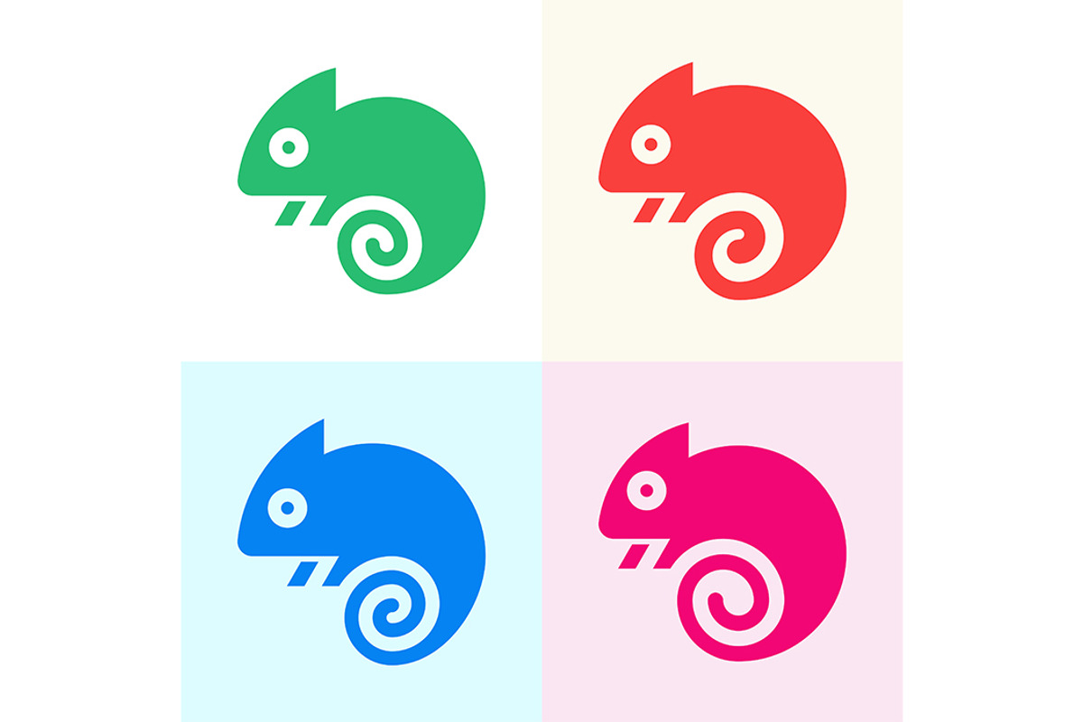 Chameleon Logo, a Graphic by NataliiaVolyk (Photo 2 of 6)