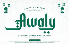 Awaly - Arabic Font Style Typeface