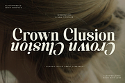 Crown Clusion Serif, a Serif Font by Violet Natural (Thumbnail 1 of 11)