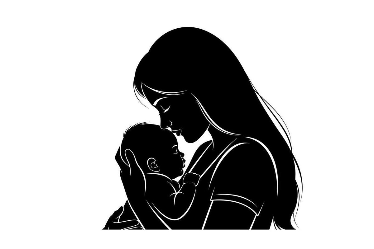 50 Mother and Baby Love Silhouette S, an Illustration by Designs_River (Photo 41 of 51)