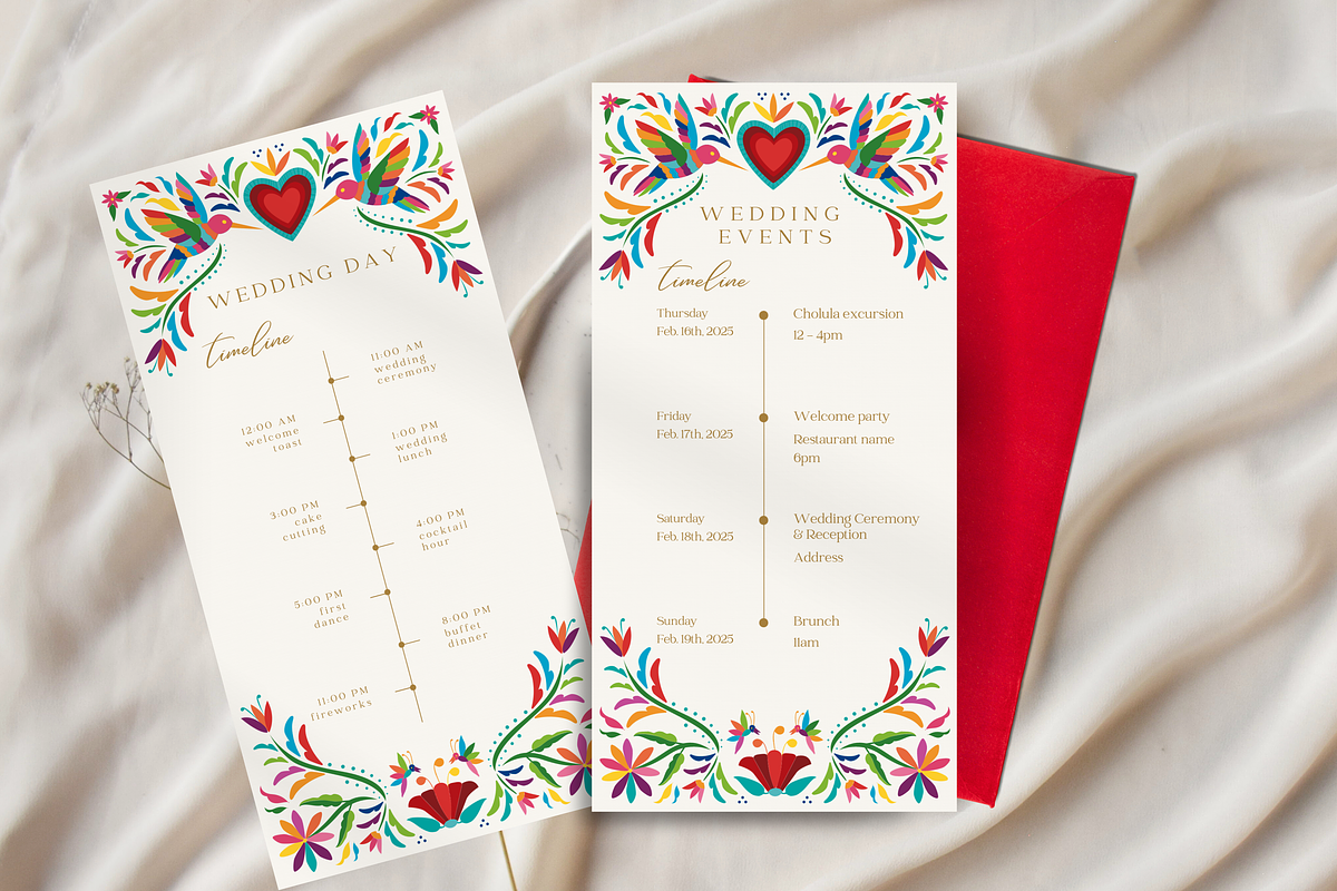 Mexico Otomi Wedding Bundle, a Templates & Theme by Akbaly (Photo 13 of 20)