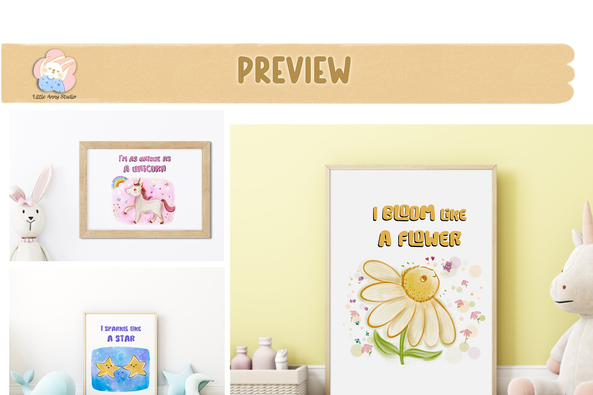 20 Positive Affirmation Posters preview 7