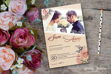 Wedding Invitation Template, a Card Template by ThemeDevisers
