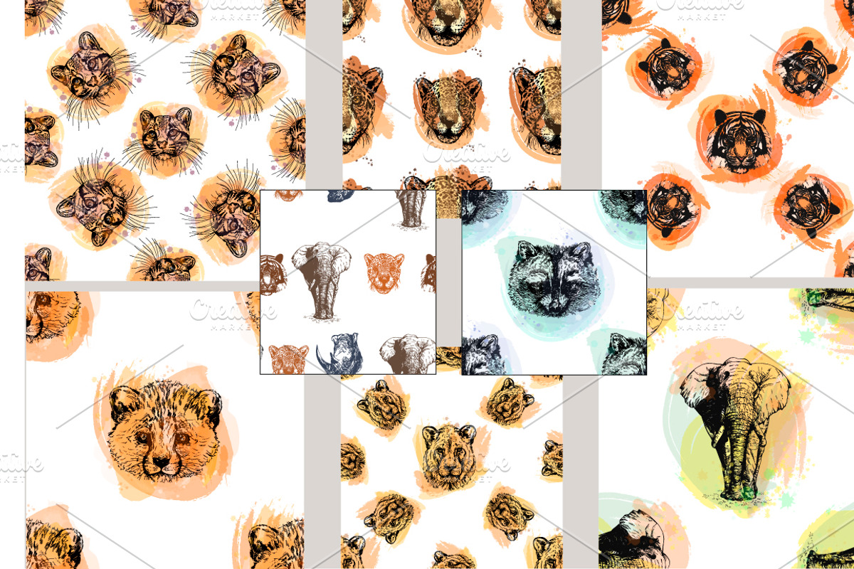 Animal Faces, an Animal Illustration by Ecaterina Sciuchina (Photo 4 of 7)