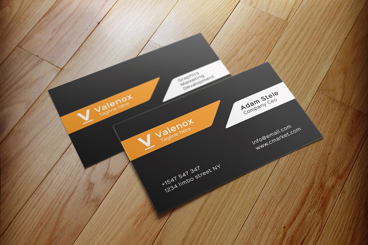 White + Dark Creative Business Card, a Business Card Template by Shahjhan (Photo 3 of 4)