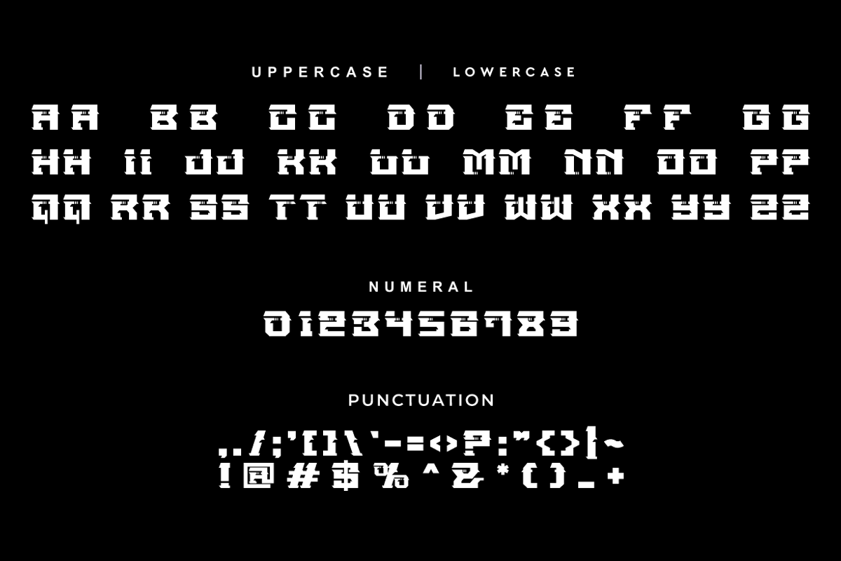 Nogiw Rimen - Futuristic Font, a Sans Serif Font by Iqsiart Studio (Photo 4 of 8)