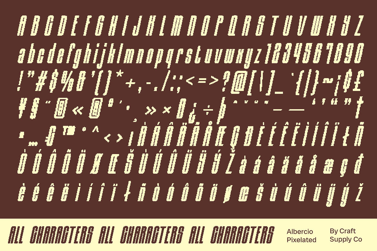 Albercio Pixel, a Sans Serif Font by Craft Supply Co. (Photo 8 of 8)