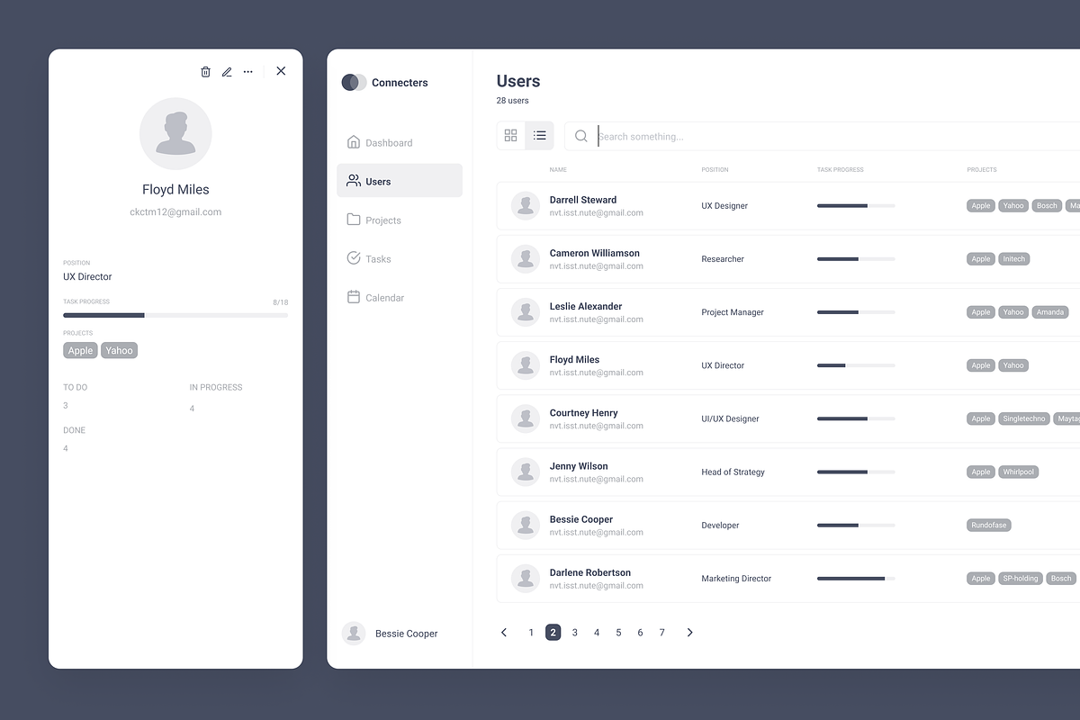 CRM Wireframe Kit, a Wireframe Template by vadim.zaycev (Photo 3 of 6)