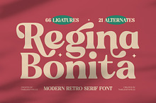 Regina Bonita Modern Retro Serif