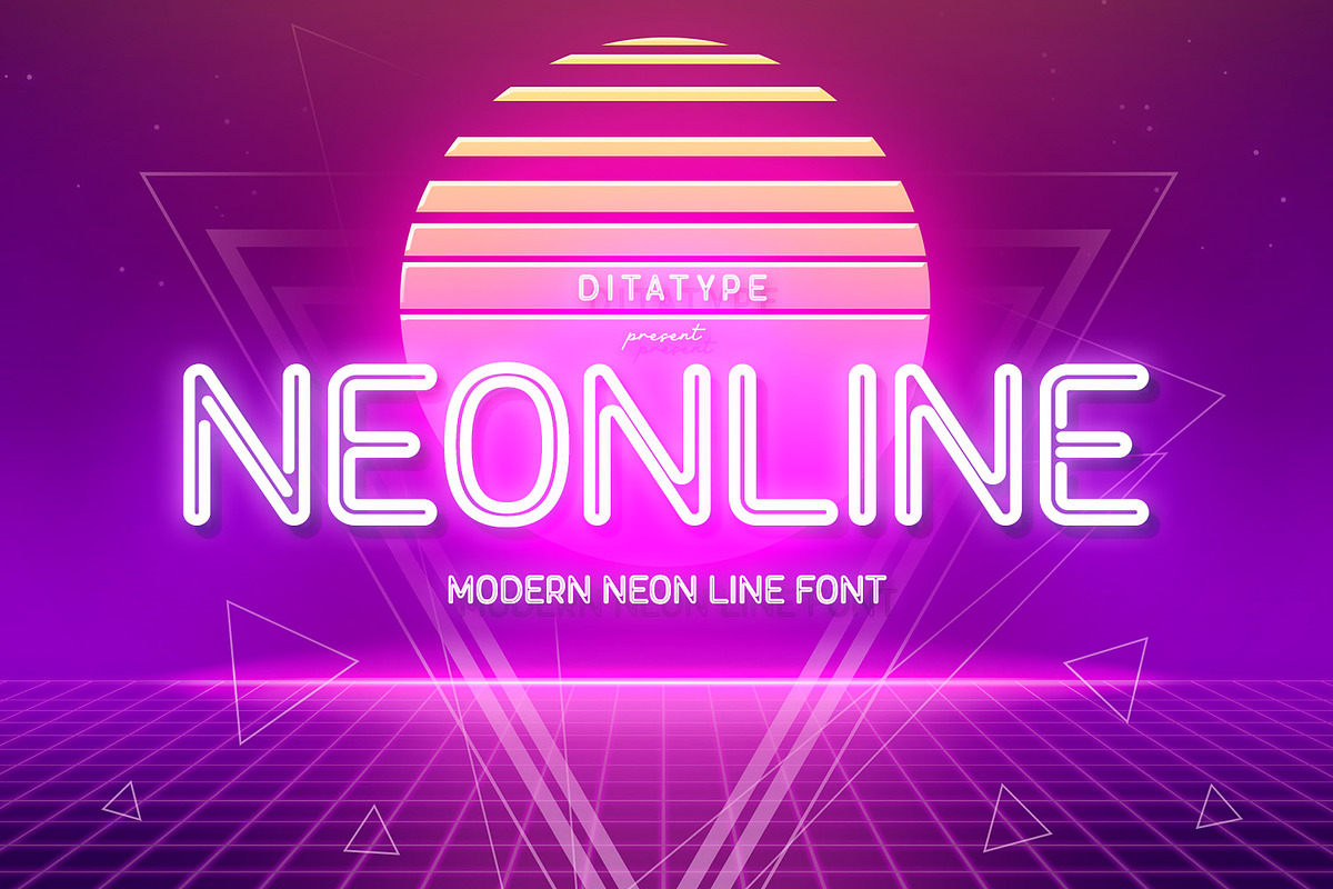 Neonline, a Symbol Font by Ditatype (Photo 1 of 10)