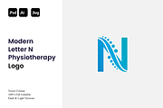 Modern Letter N Physiotherapy Logo, a Branding & Logo Template by Luxury Logos (Thumbnail 1 of 4)