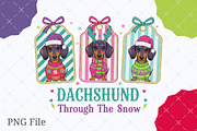 Dachshund Through the Snow,Christmas, an Illustration by designcity5 (Thumbnail 4 of 8)