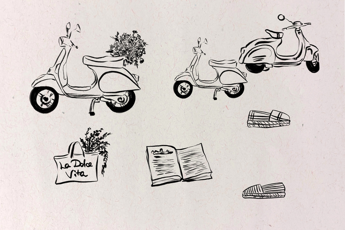 Italian Life Style Procreate Stamps, a Brushes & More by HabitusDesigns (Photo 2 of 19)