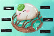 Messy Mint iBox Procreate Brushes, a Brushes & More by ProcreateiBox (Thumbnail 2 of 9)