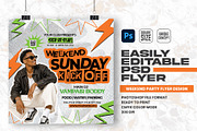 WEEKEND SUNDAY KICK OFF PARTY FLYER, a Flyer Template by Shajib Shikder (Thumbnail 1 of 2)