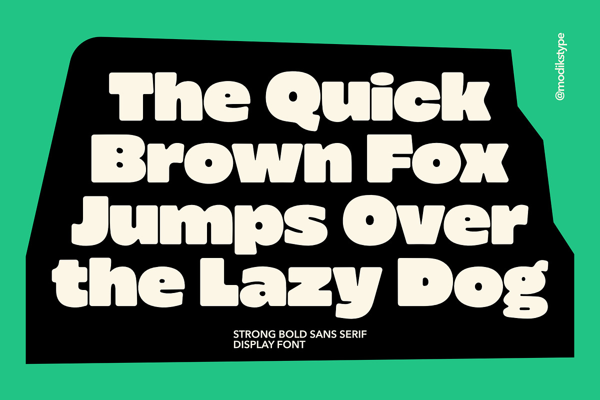 Knots Strong Bold Sans, a Sans Serif Font by Modikstype (Photo 6 of 9)