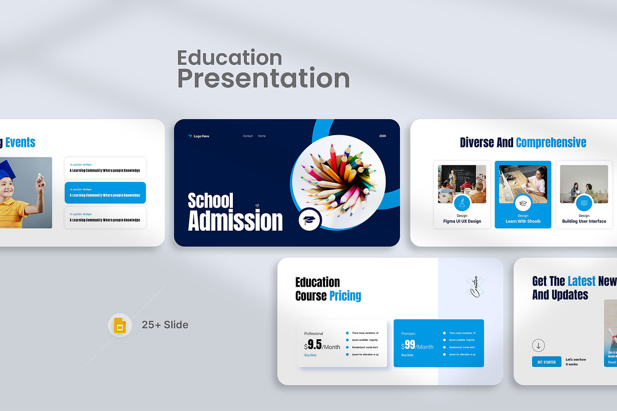 Admission Education Presentation, a Presentation Template by KreateTribe (Photo 6 of 6)