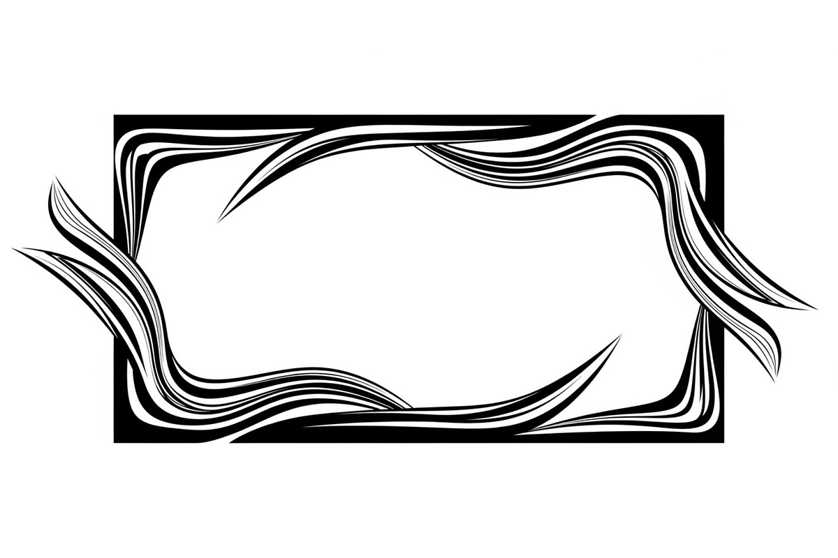 Abstract Line Frame SVG Bundle, an Illustration by yasushie (Photo 27 of 31)
