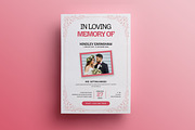 Classic Minimal Funeral Program, an Invitation Template by Creatiya Type (Thumbnail 3 of 6)