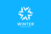 Letter W Rotate Logo Snowflake Icon, a Branding & Logo Template by Signatoro (Thumbnail 2 of 3)