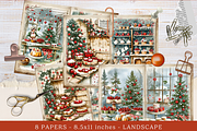 Baking Christmas Scrapbook Pages, a Background Graphic by Traveling Designer (Thumbnail 3 of 3)