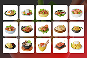3D Asian Food Icon Set, a Food & Drink 3D Model by Flat Icons (Thumbnail 8 of 8)