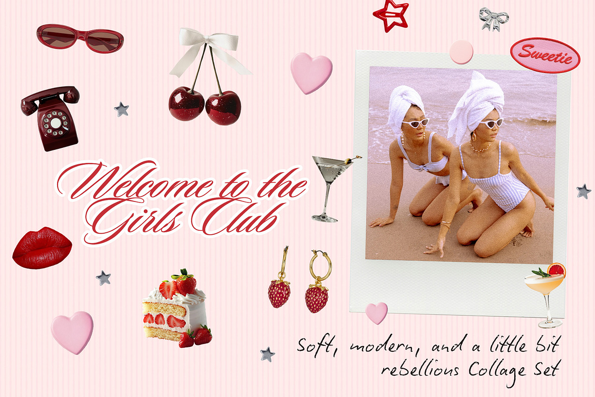 GIRLS CLUB: collage pack 150+, an Object Graphic by lerinartstudio (Photo 2 of 9)