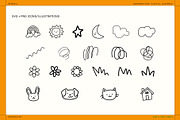 Penceil Handwritten Font + Icons, a Handwritten Font by Side X Side Studio (Thumbnail 3 of 5)