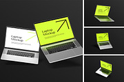 Laptop Mockup, a Wearable Device Mockup by Pikachudesign (Thumbnail 1 of 5)