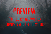 Scary House | a creepy font, a Font by Design av MAD (Thumbnail 2 of 5)