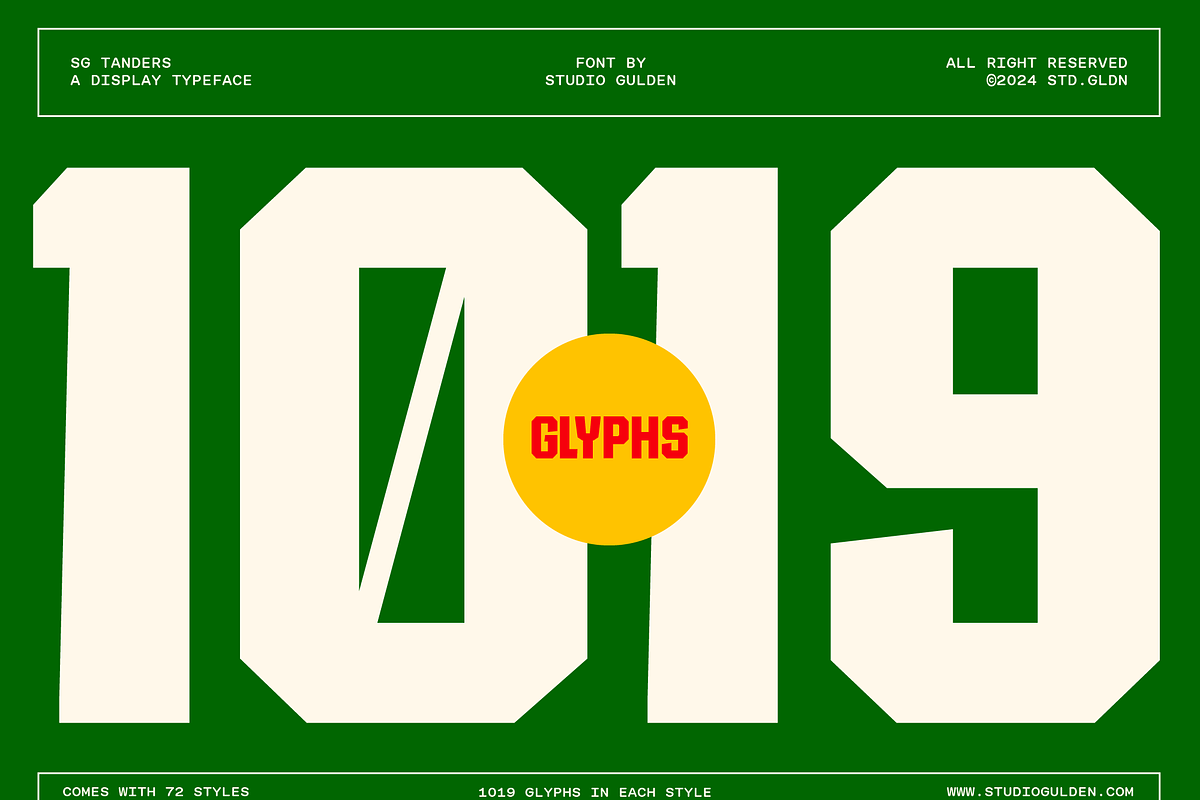 SG Tanders Superfamily - 72 Fonts, a Sans Serif Font by Studio Gulden (Photo 2 of 23)