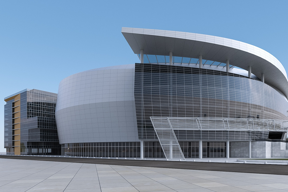 Warriors Arena Stadium, an Architecture 3D Model by 3DNUTS (Photo 3 of 10)