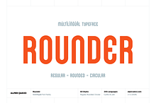 Rounder - Geometric Sans Serif