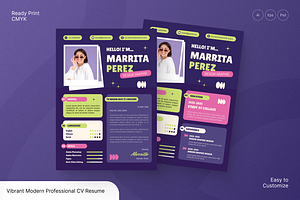 Modern Professional CV Resume, a Resume Template by Annora Studio